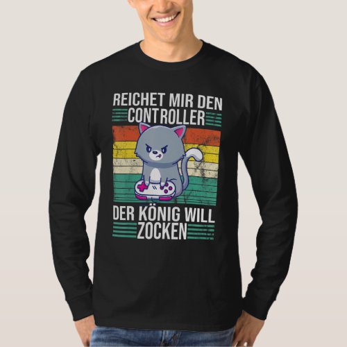 Zocken Reichet Mir Den Controller Knig Ps5 Consol T_Shirt