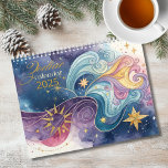 Zodiac 12 Month Calendar<br><div class="desc">Immerse yourself in the mystical world of astrology with our AI Generated Astrological Zodiac Calendar. Detailed and accurate, this exclusive product is designed with graphics for each sign. Whether you're an astrology enthusiast or a novice seeking connection to the cosmos, this calendar is a beautiful and functional piece to add...</div>