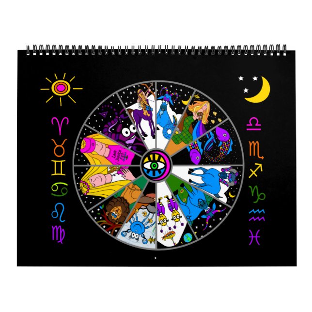 ZODIAC 12 MONTH CALENDAR Mother Zodiac and Friends (Cover)