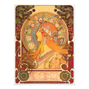 Zodiac, 1896 by Alphonse Mucha Photo Print