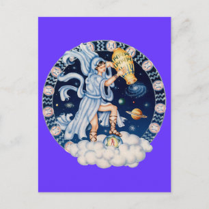 Zodiac Aquarius - Customize it! Postcard