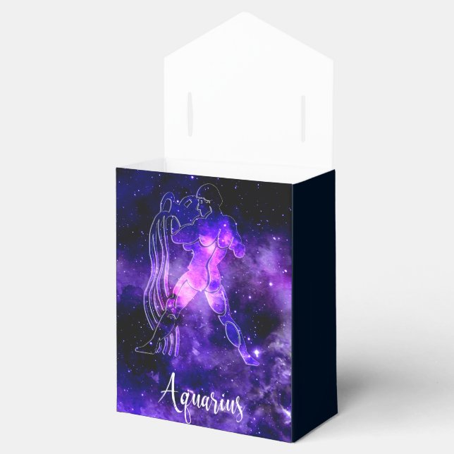 Zodiac : Aquarius Favor Boxes (Opened)