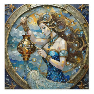 Zodiac - Aquarius The Water Bearer Acrylic Print
