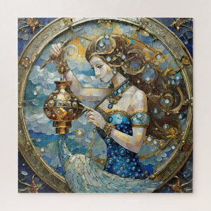Zodiac - Aquarius The Water Bearer Jigsaw Puzzle