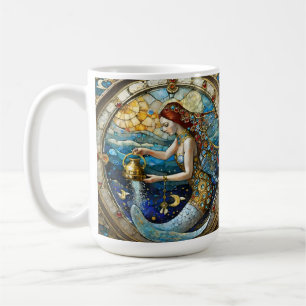 Zodiac - Aquarius The Water Bearer Mermaid Coffee Mug