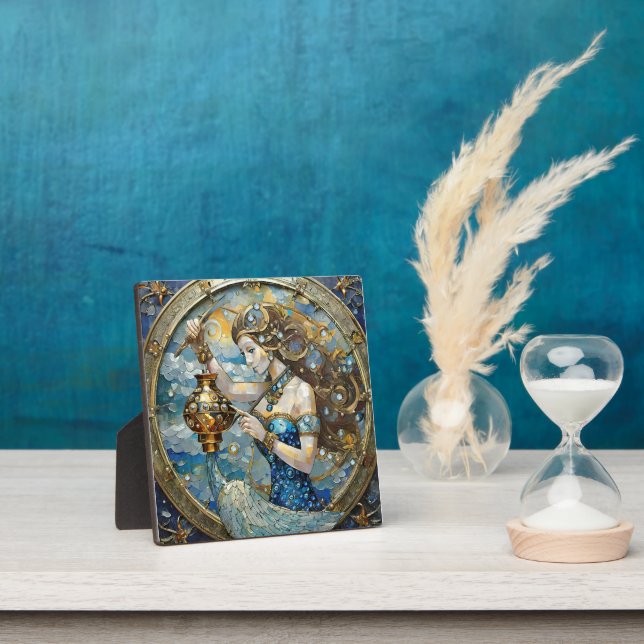Zodiac - Aquarius The Water Bearer Plaque (Insitu)