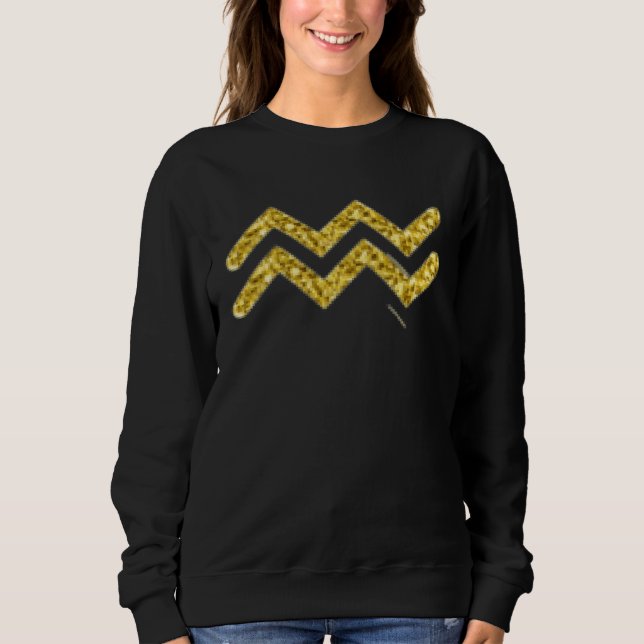 Zodiac Aquarius Water Bearer Air Sign Astrology Sweatshirt (Front)