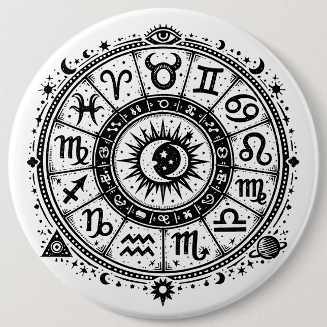 Zodiac Arcana — The Twelve Signs by BurnsInHell Button (Front)