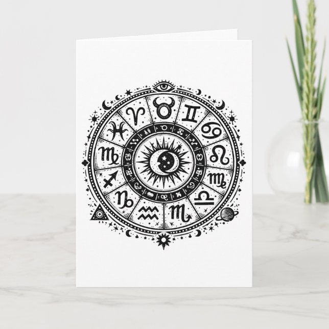 Zodiac Arcana — The Twelve Signs by BurnsInHell Card (Front)