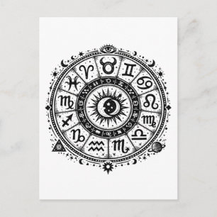 Zodiac Arcana — The Twelve Signs by BurnsInHell Postcard