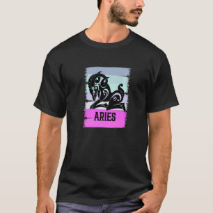 Zodiac Aries Birthday April Born March Stuff Ideas T-Shirt
