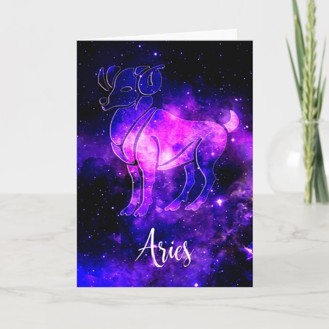 Zodiac : Aries Birthday Card (Front)