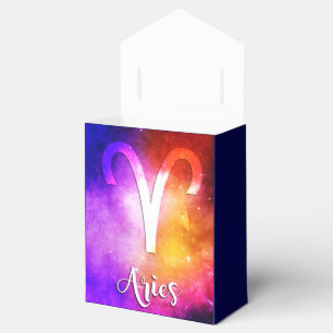 Zodiac : Aries Colorful Candy Colors Favor Boxes