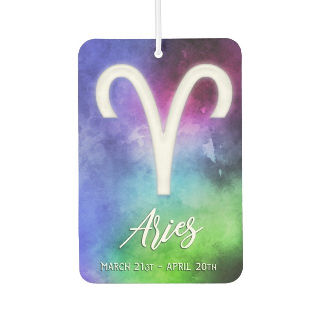 Zodiac : Aries Dates Air Freshener (Front)