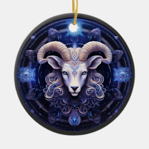 Zodiac Aries Personalized Astrology Ornament