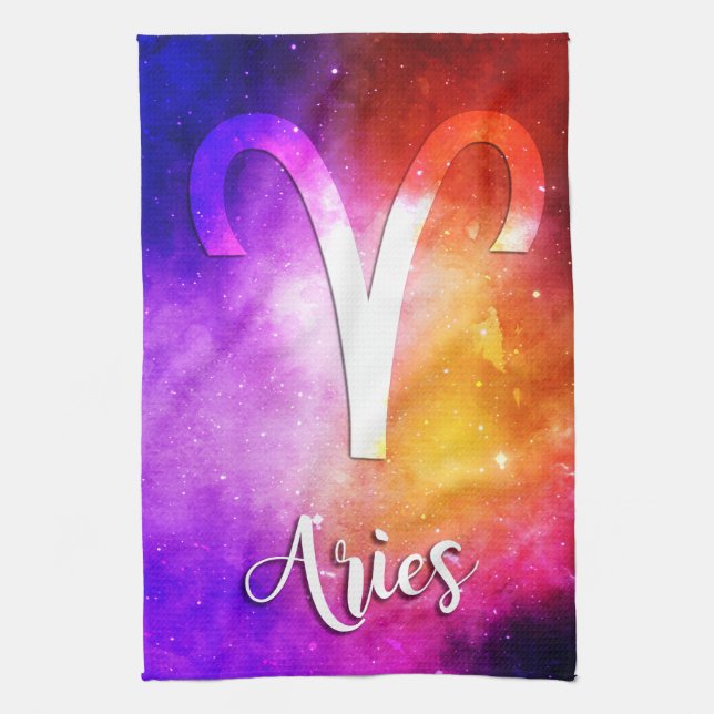 Zodiac : Aries Space Candy Kitchen Towel (Vertical)
