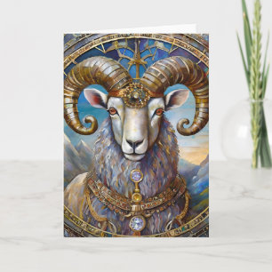 Zodiac - Aries The Ram Card
