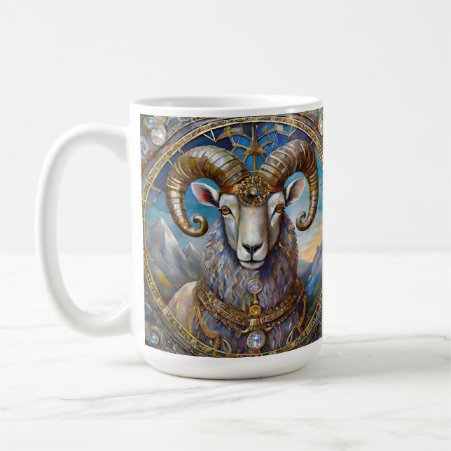 Zodiac - Aries The Ram Coffee Mug (Left)