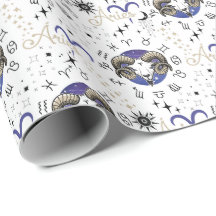 Zodiac Aries Wrapping Paper