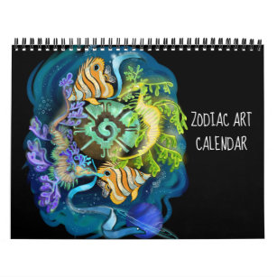Zodiac Astrology Art Calendar