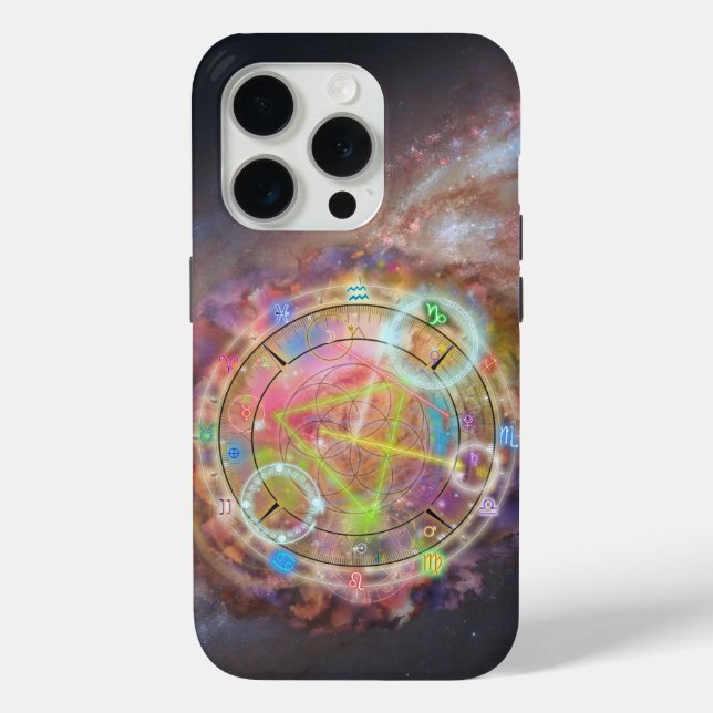 Zodiac Astrology Chart Case-Mate iPhone Case (Back)