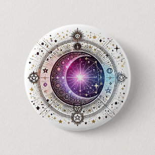 Zodiac astrology moon button