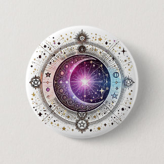 Zodiac astrology moon button