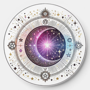 Zodiac astrology moon wireless charger