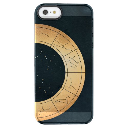 Zodiac Astrology Poster Moon Sun Stars Phone cas Clear iPhone SE55s Case