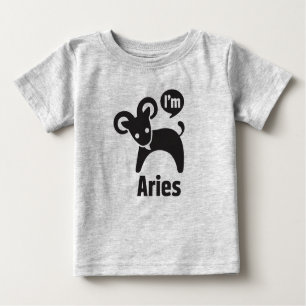 Zodiac Baby Tees-Aries Baby T-Shirt