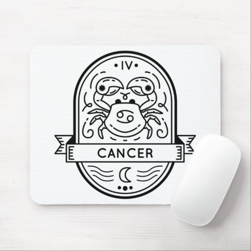 Zodiac Badge Symbol Cancer Stroke Mouse Pad Zazzle