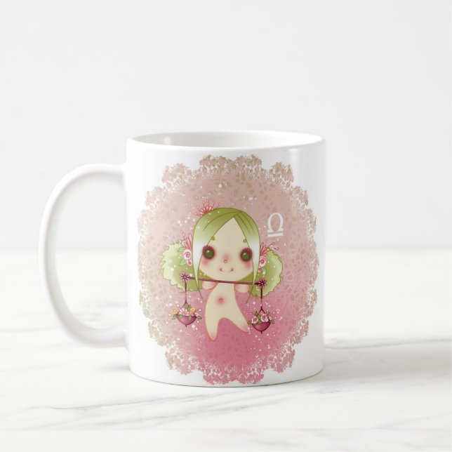 Zodiac balance libra coffee mug (Left)