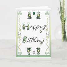 Zodiac Birthday Card Gemini