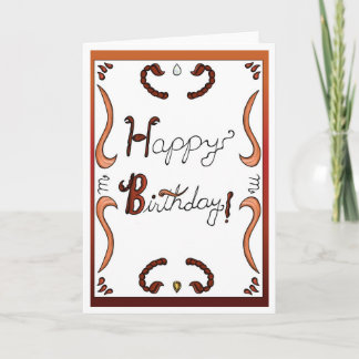 Zodiac Birthday Card Scorpio