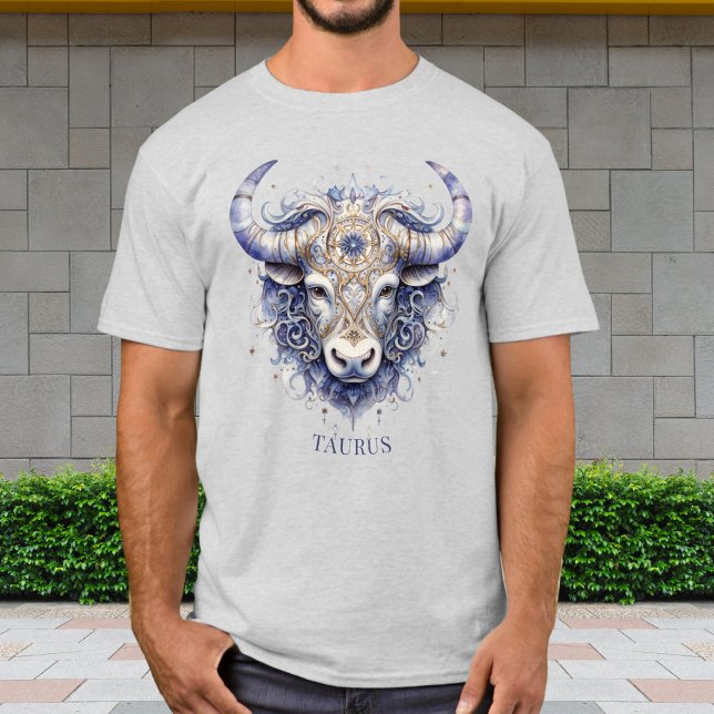 Zodiac Bull Symbol Celestial Fantasy Taurus Mens T-Shirt (Creator Uploaded)