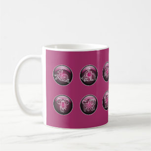 Zodiac Button Symbol Coffee Mug