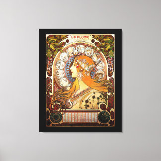 Zodiac by Alphonse Mucha Canvas Print