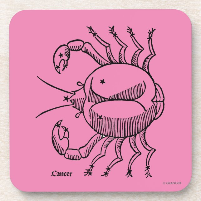 Zodiac: Cancer, 1482 Beverage Coaster (Front)