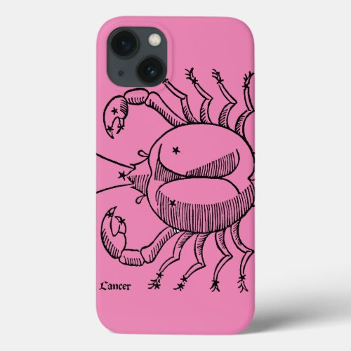 Zodiac Cancer 1482 iPhone 13 Case