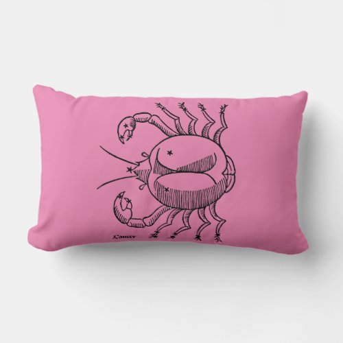 Zodiac Cancer 1482 Lumbar Pillow