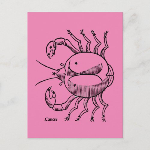 Zodiac Cancer 1482 Postcard
