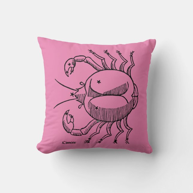 Zodiac: Cancer, 1482 Throw Pillow (Front)