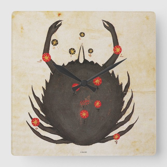 Zodiac: Cancer, C1350 Square Wall Clock (Front)