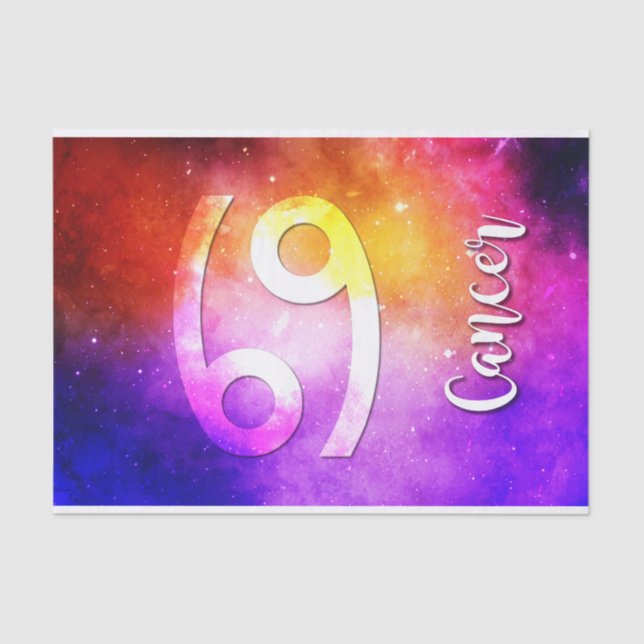 Zodiac : Cancer Candy Space Tissue Paper (Front)