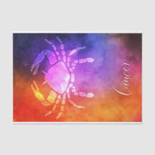 Zodiac : Cancer Colorful Candy Colors Tissue Paper