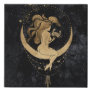 Zodiac Cancer | Cosmic Gold and Black Astrology Faux Canvas Print