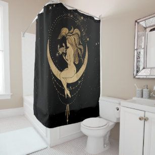Details about   Sacred Geometry shower curtain astrology shower curtain zodiac shower curtain 