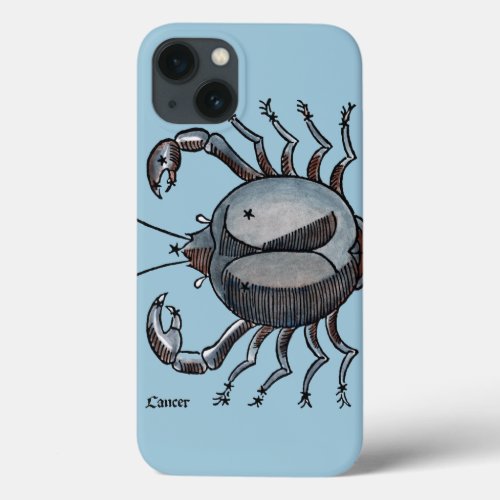 Zodiac Cancer In Color iPhone 13 Case