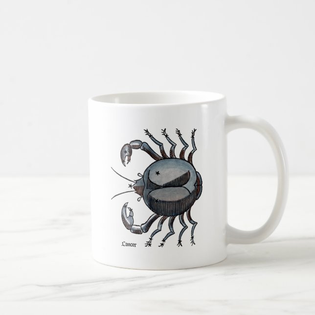 Zodiac: Cancer In Color Coffee Mug (Right)