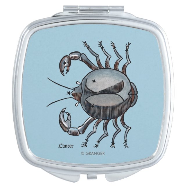 Zodiac: Cancer In Color Makeup Mirror (Front)
